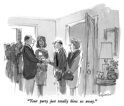 "Your party just totally blew us away."