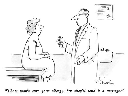 "These won't cure your allergy, but they'll send it a message."