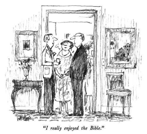 "I really enjoyed the Bible."
