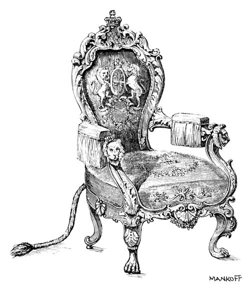 A Victorian lion chair is given a tail.