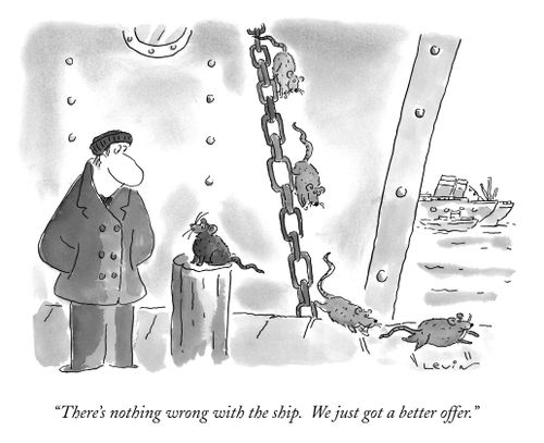 "There's nothing wrong with the ship. We just got a better offer."