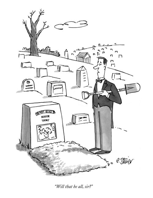 "Will that be all, sir?"