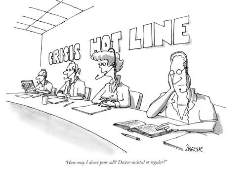 "How may I direct your call? Doctor-assisted or regular?"
