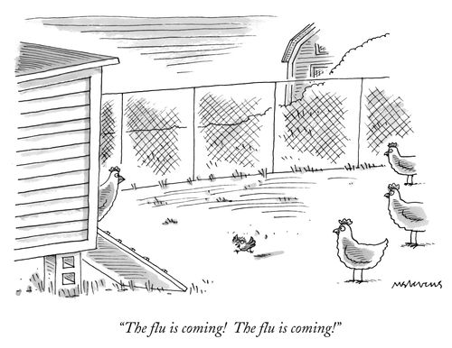 "The flu is coming! The flu is coming!"