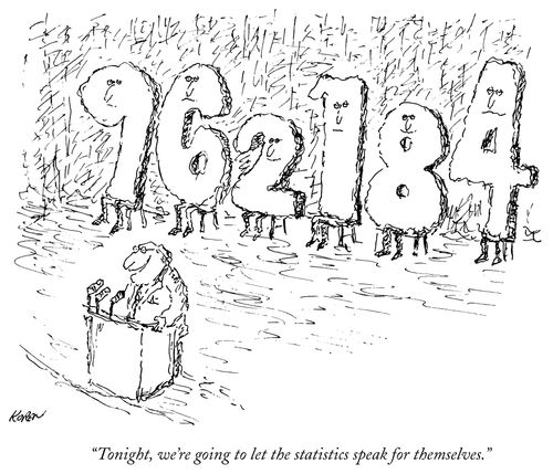 "Tonight we're going to let the statistics speak for themselves."