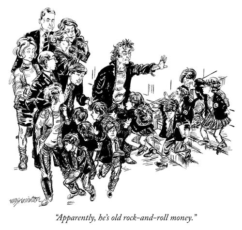 "Apparently, he's old rock-and-roll money."