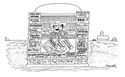 A newspaper stand in a rural area.