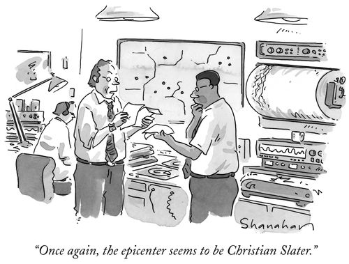 "Once again, the epicenter seems to be Christian Slater."
