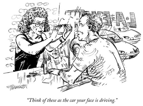 "Think of these as the car your face is driving."