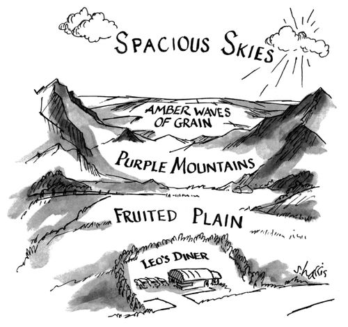 Spacious Skies - Amber Waves of Grain - Purple Mountains - Fruited Plain - Leo's Diner