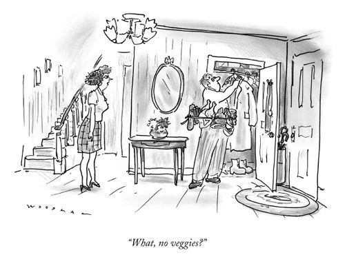 "What, no veggies?"