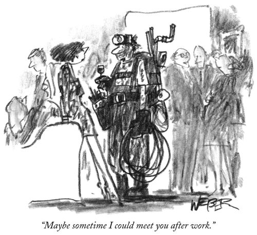 "Maybe I could meet you after work."