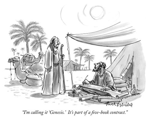 "I'm calling it 'Genesis.' It's part of a five-book contract."