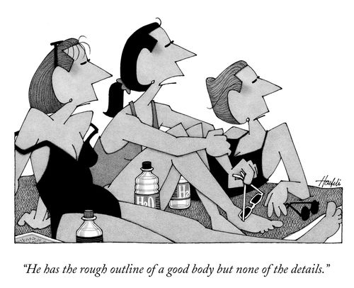 "He has the rough outline of a good body but none of the details."