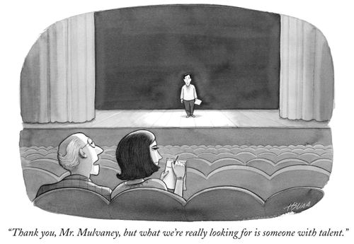 "Thank you, Mr. Mulvaney, but what we're really looking for is someone with talent."