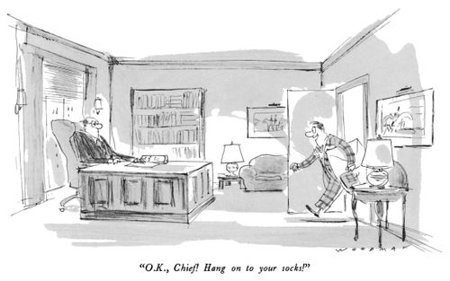"O.K., Chief! Hang on to your socks!"