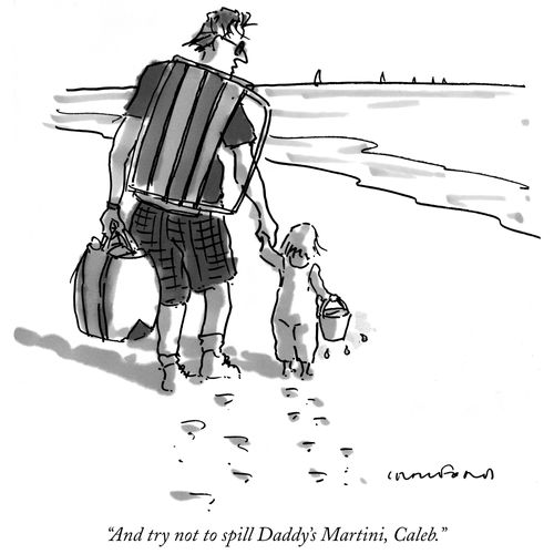 "And try not to spill Daddy's Martini, Caleb."