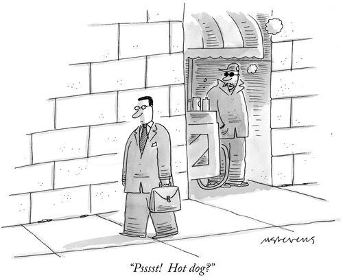 "Psssst! Hot dog?"