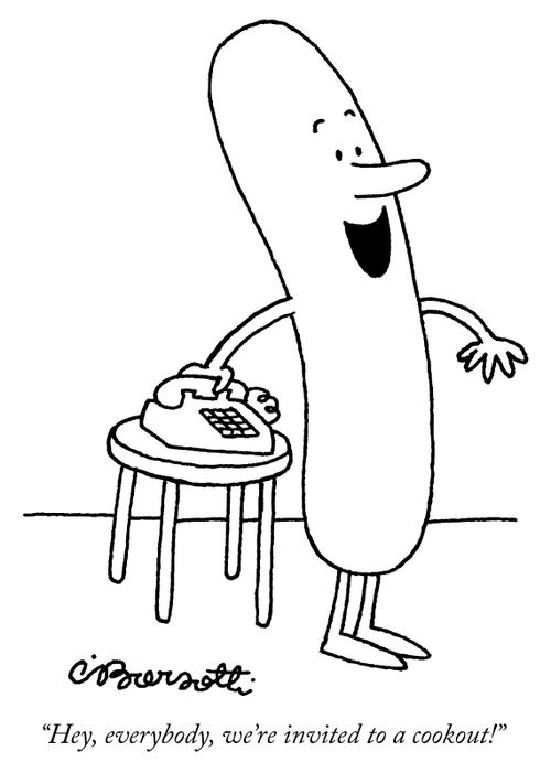 "Hey, everybody, we're invited to a cookout!"