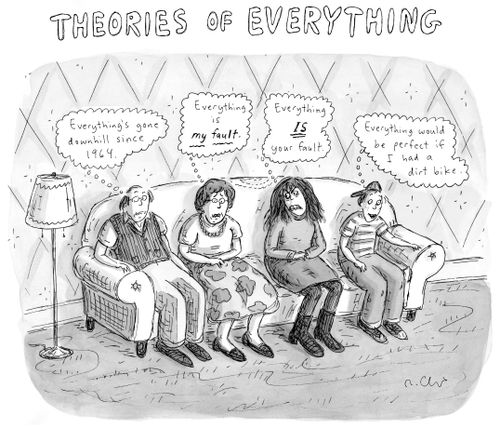 Theories Of Everything: 'Everything would be perfect if I had a dirt bike.'