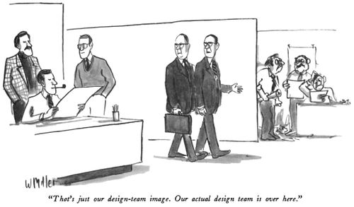 "That's just our design-team image. Our actual design team is over here."
