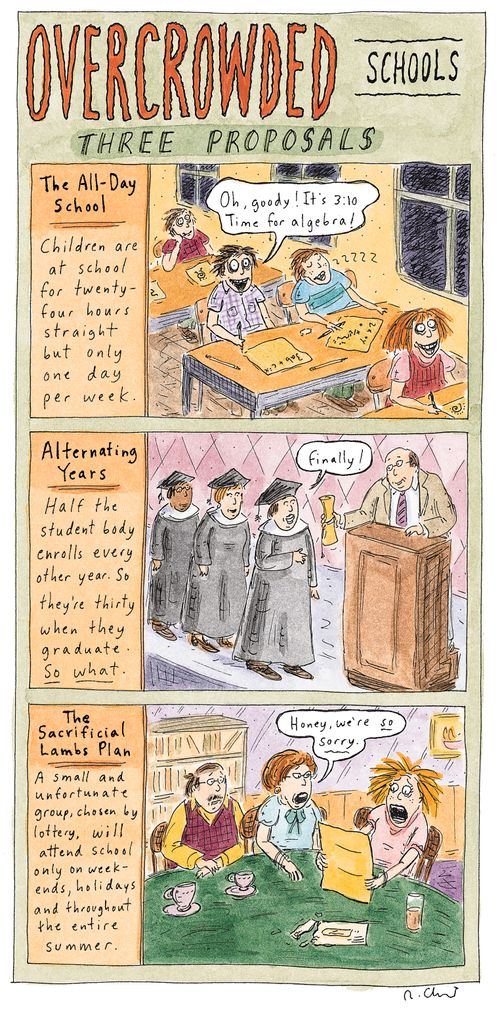 Overcrowded Schools: Three Proposals.