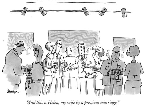 "And this is Helen, my wife by a previous marriage."