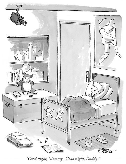 "Good night, Mommy. Good night, Daddy."