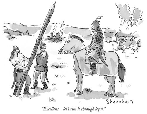 "Excellent-let's run it through legal."