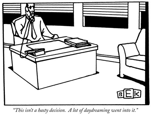 "This isn't a hasty decision. A lot of daydreaming went into it."