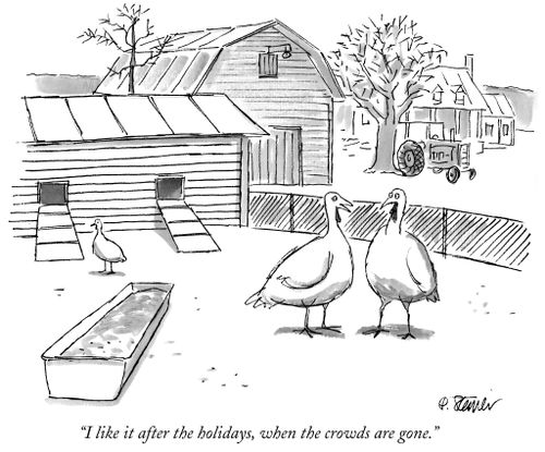 "I like it after the holidays, when the crowds are gone."