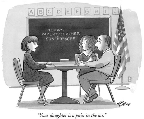 "Your daughter is a pain in the ass."