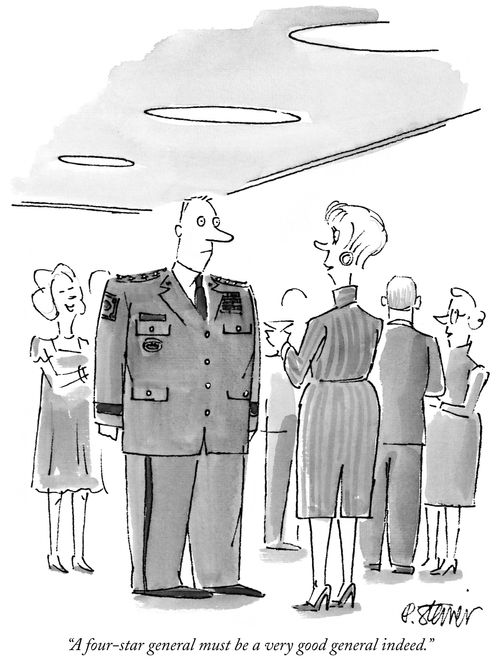 "A four-star general must be a very good general indeed."