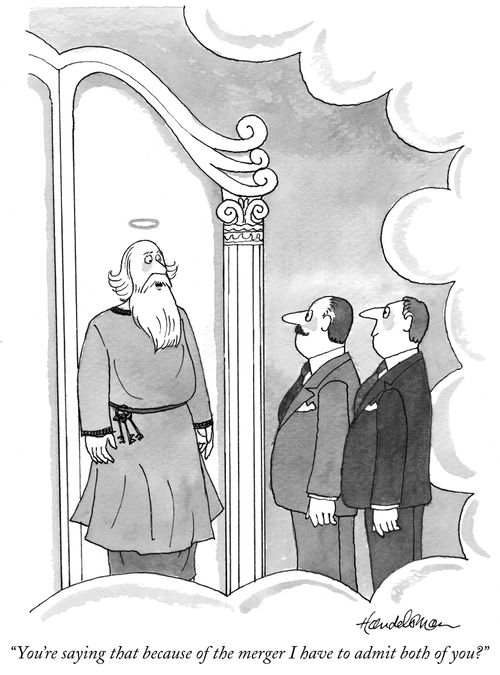 "You're saying that because of the merger I have to admit both of you?"