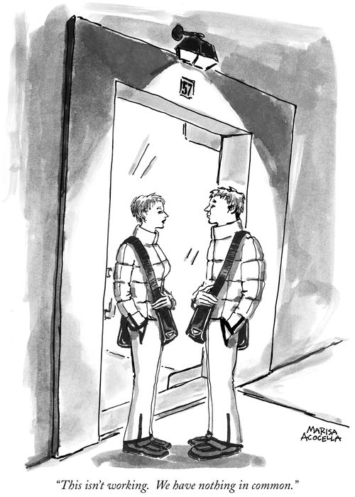 "This isn't working. We have nothing in common."