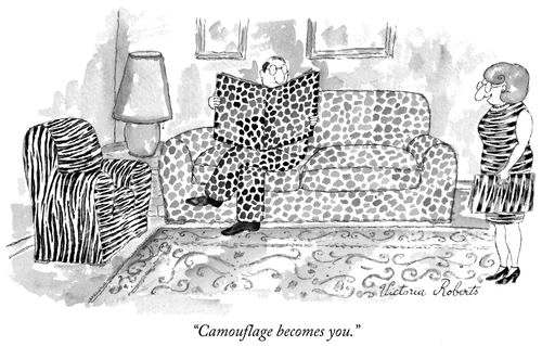 "Camouflage becomes you."