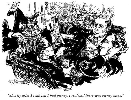 "Shortly after I realized I had plenty, I realized  there was plenty more."