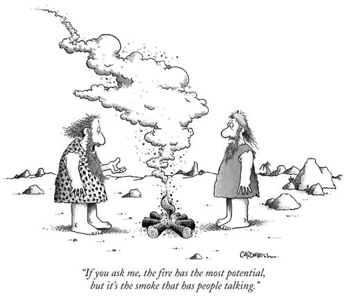 "If you ask me, the fire has the most potential, but it's the smoke that has people talking."