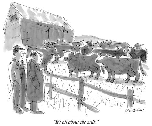 "It's all about the milk."