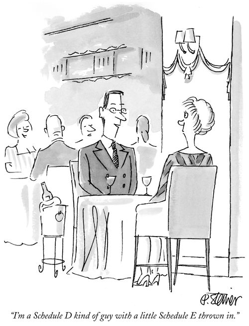 "I'm a Schedule D kind of guy with a little Schedule E thrown in."