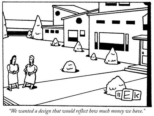 "We wanted a design that would reflect how much money we have."