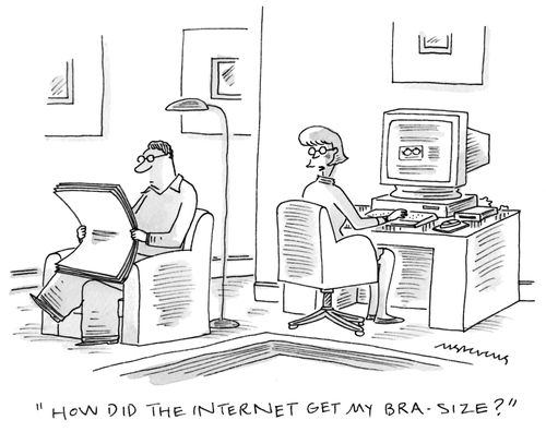 "How did the internet get my bra size?"