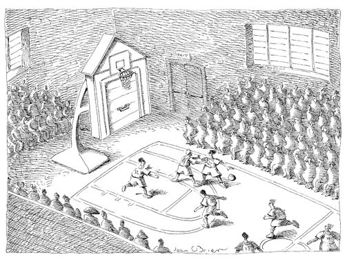 A basketball game