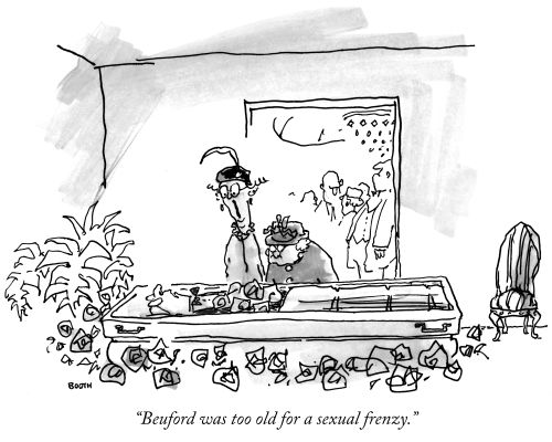 "Beuford was too old for a sexual frenzy."
