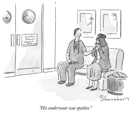 "His underwear was spotless."