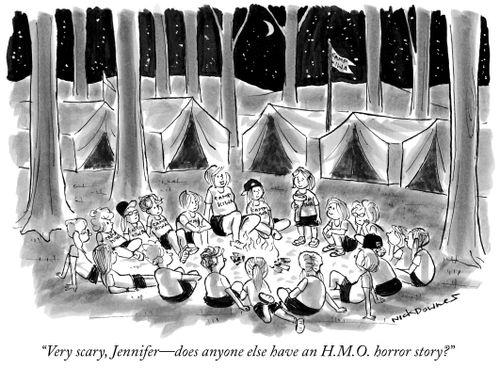 "Very scary, Jennifer—does anyone else have an H.M.O. horror story?"