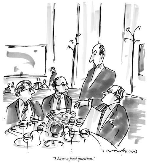 "I have a food question."