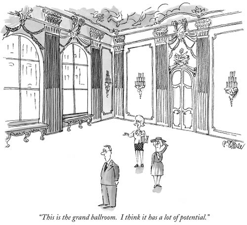"This is the grand ballroom. I think it has a lot of potential."