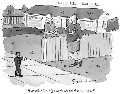 "Remember how big and clunky the first ones were?"