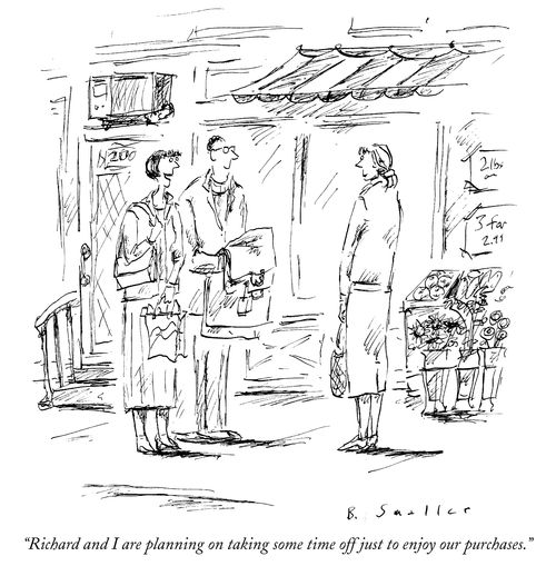 "Richard and I are planning on taking some time off just to enjoy our purchases."